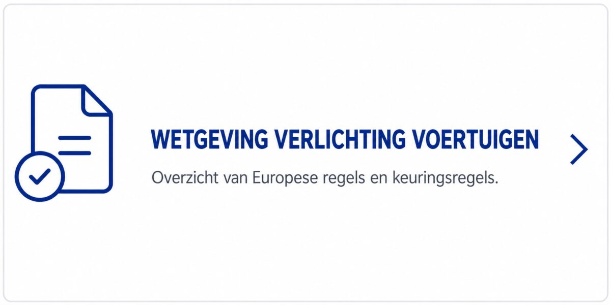 Wetgeving verlichting voertuigen