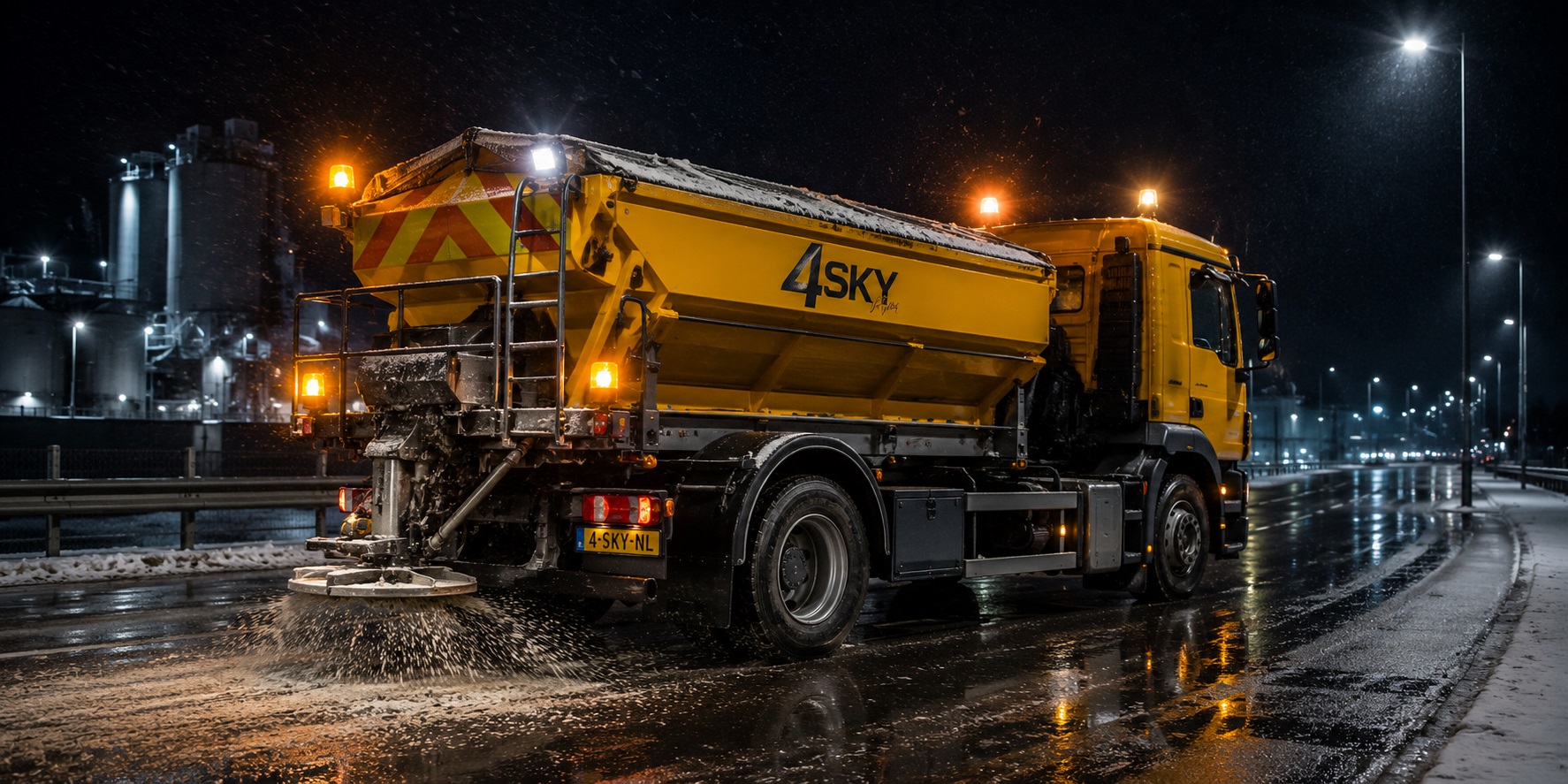 Zout strooiwagen - led werkverlichting - 4sky Lights