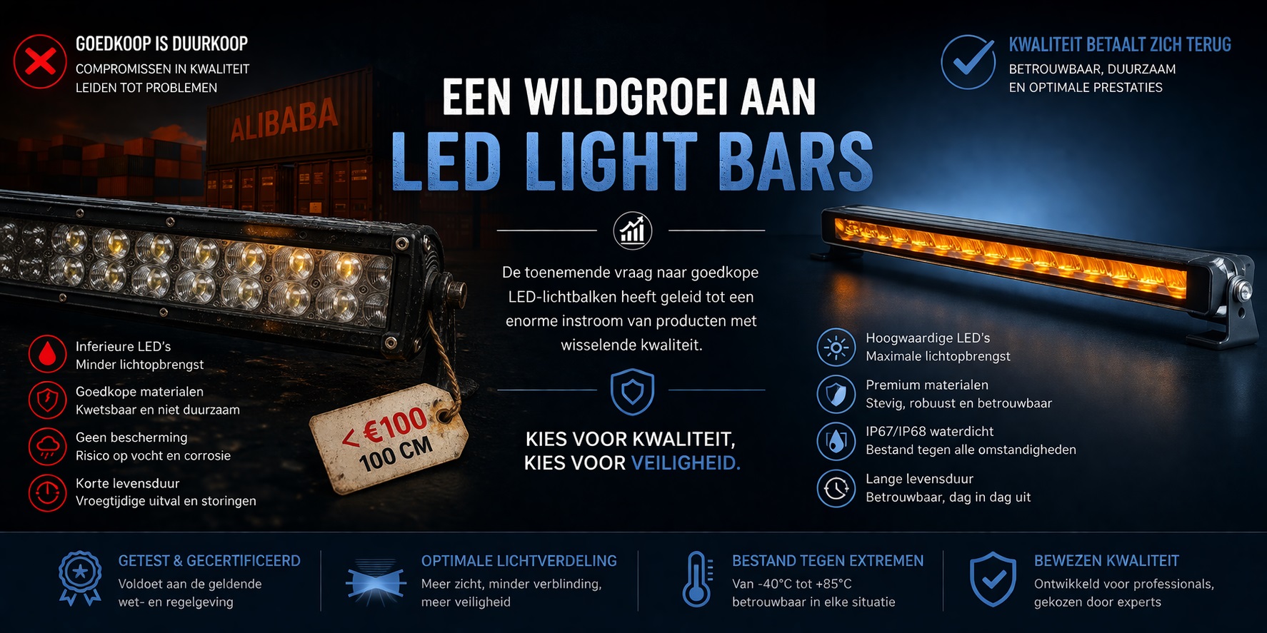 goede kope led bars - led light bar