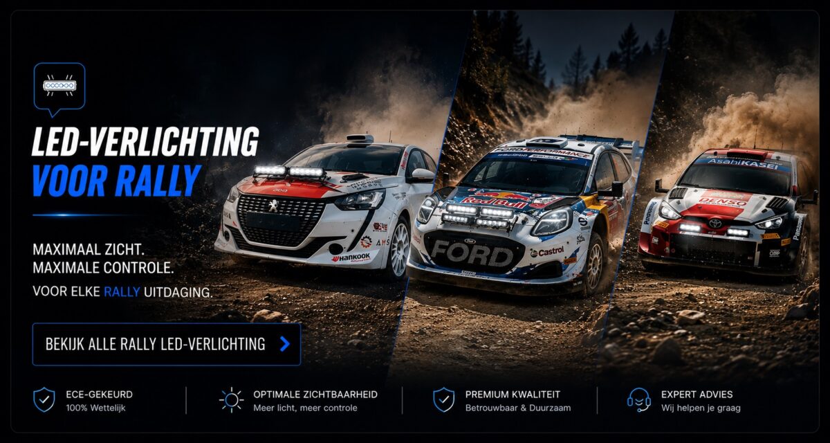 led verlichting rallywagens