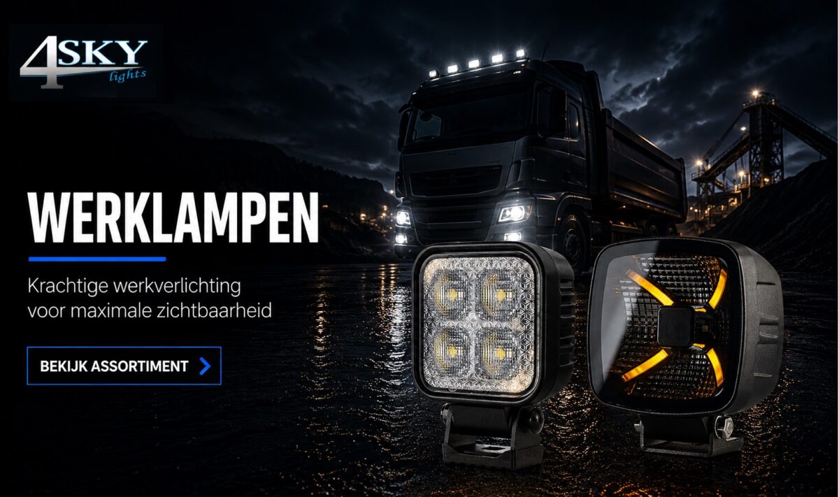 led werklampen voor truck en vrachtwagen