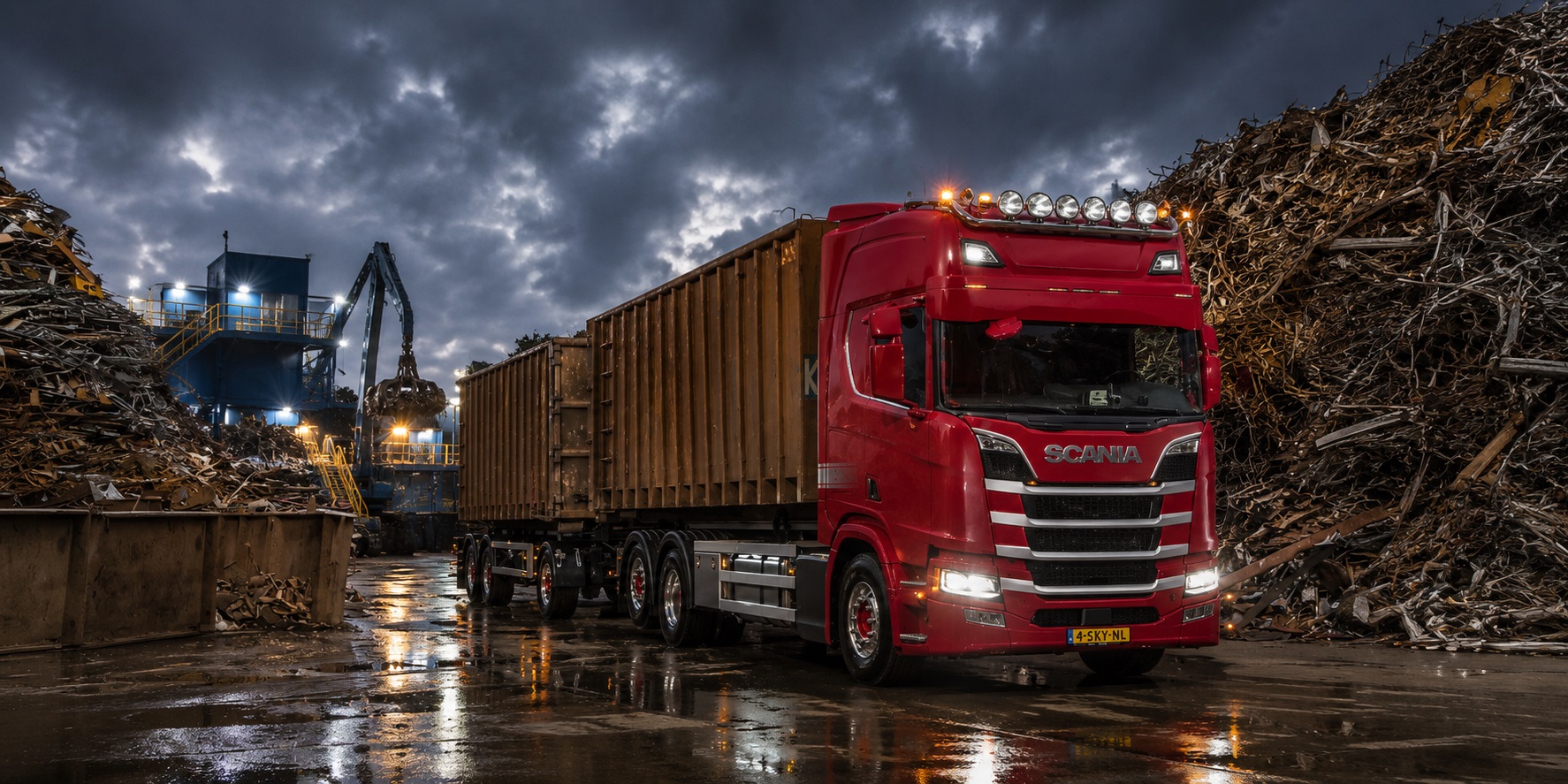 metaal recycling - truck- 4sky Lights