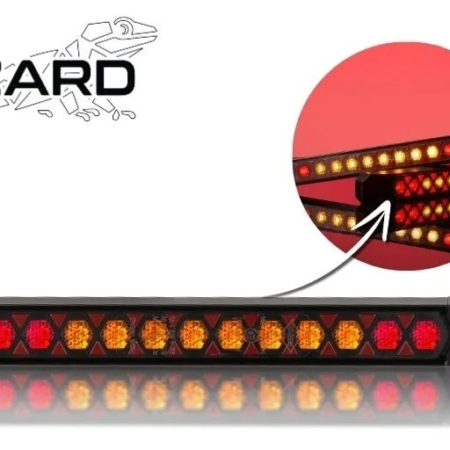 LED achterlicht Slimline universeel dynamisch knipperlicht kabel 12-24V 50cm kabel-VC-5710