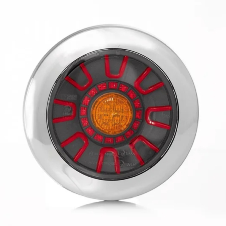 LED darklook achterlicht chrome 12-24v