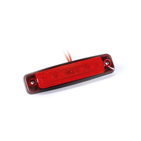 LED markeerlicht rood 12-24v 15cm. kabel-MV-2500R