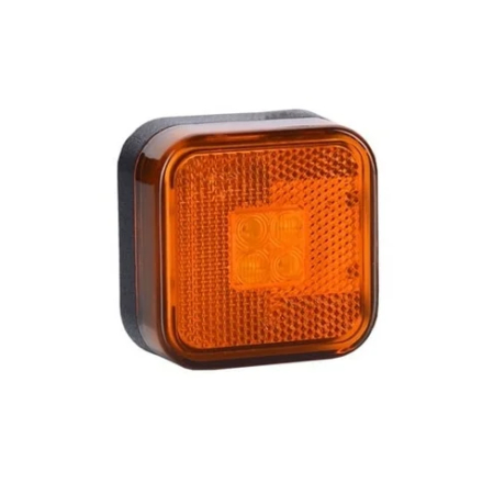 LED markeringslicht amber 12-24v 45cm kabel | MV-4200A-MV-4200A