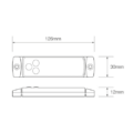 LED markeringslicht amber | 12-24v | 50cm. kabel | 129AM-129AM-3