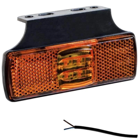 LED markeringslicht amber | 12-24v | 50cm. kabel | M10MV-150A-M10MV-150A