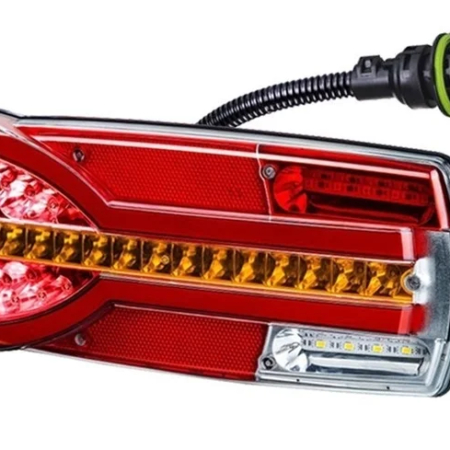 Links | LED achterlicht dynamisch knipperlicht | 12-24v | 7-PIN AMP connector | V14C7-951B7-V14C7-951B7