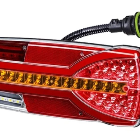 Rechts | LED achterlicht dynamisch knipperlicht | 12-24v | 7-PIN AMP | V14C7-952B7-V14C7-952B7